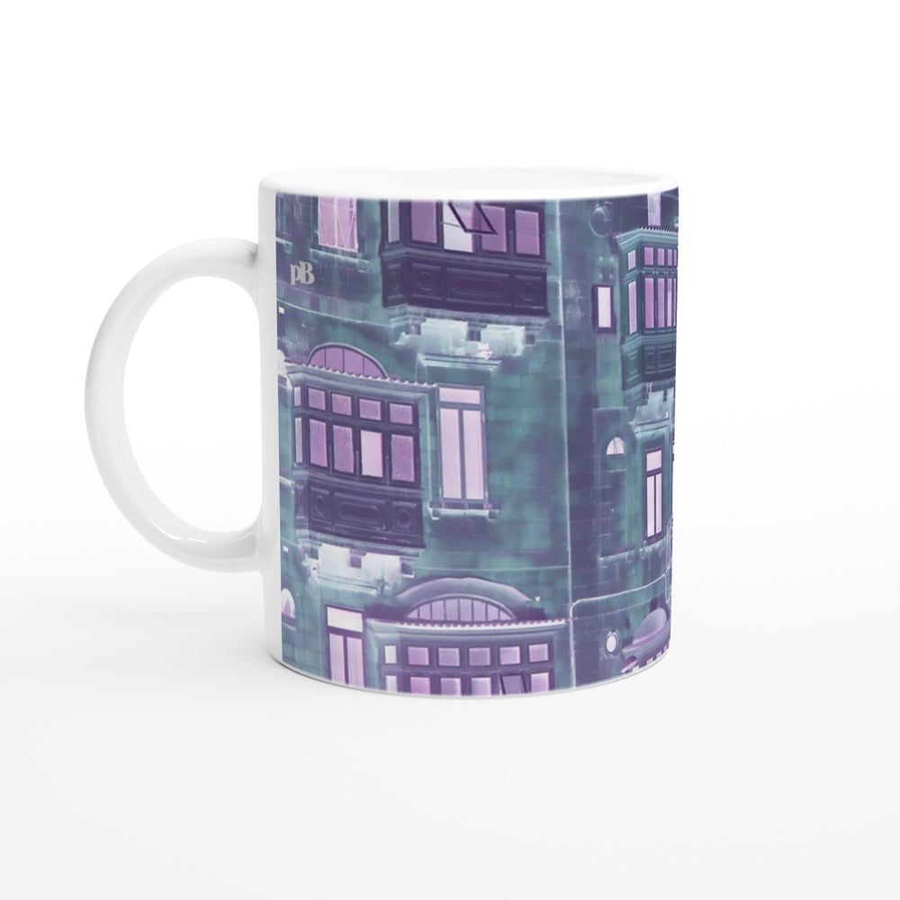 MALTA BALCONIES 05 PALE GREY_11oz (32 cl) Ceramic Mug_Tasse en céramique
