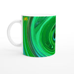 BIG SWIRL 07 GREEN_11oz (32 cl) Ceramic Mug_Tasse en céramique
