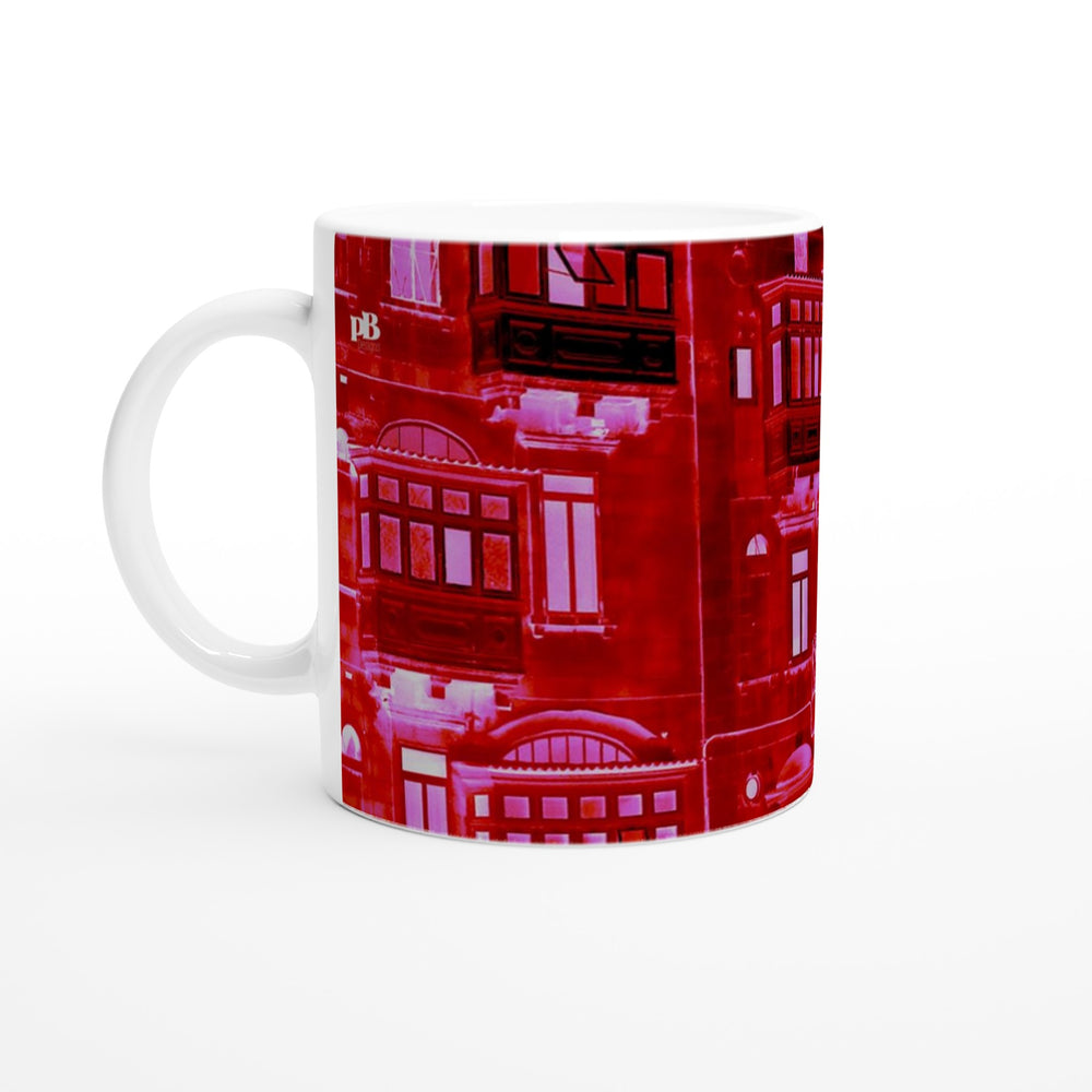 MALTA BALCONIES 06 RED_11oz (32 cl) Ceramic Mug_Tasse en céramique
