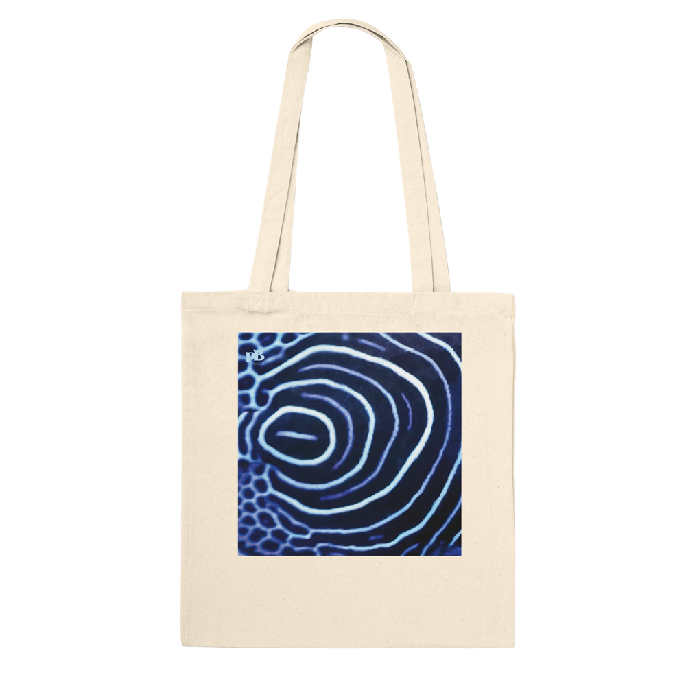 FISHES 12_BLUE EMPEROR ANGELFISH _Classic Tote Bag NATURAL