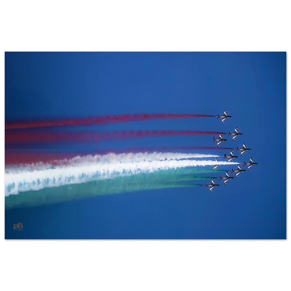 AERO 03_FRECCE TRICOLORI_Premium Semi-Glossy Poster_Affiche en papier semi-brillant premium