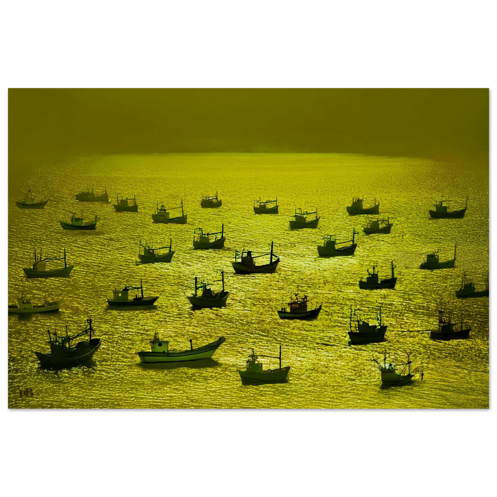 "FLOTILLA GOLD"_Aluminum Print or Fine Art Poster