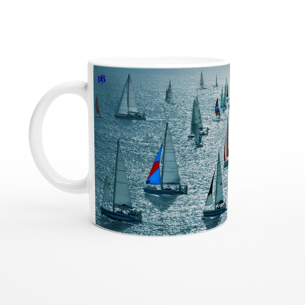 MARINE 03_SAILBOATS_11oz (32 cl) Ceramic Mug_Tasse en céramique