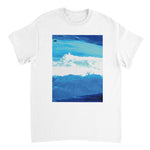 OCEAN 2_WIDE PRINT T-shirt_WHITE