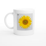 FLOWERS 17_SUNFLOWER SINGLE_11oz (32 cl) Ceramic Mug_Tasse en céramique