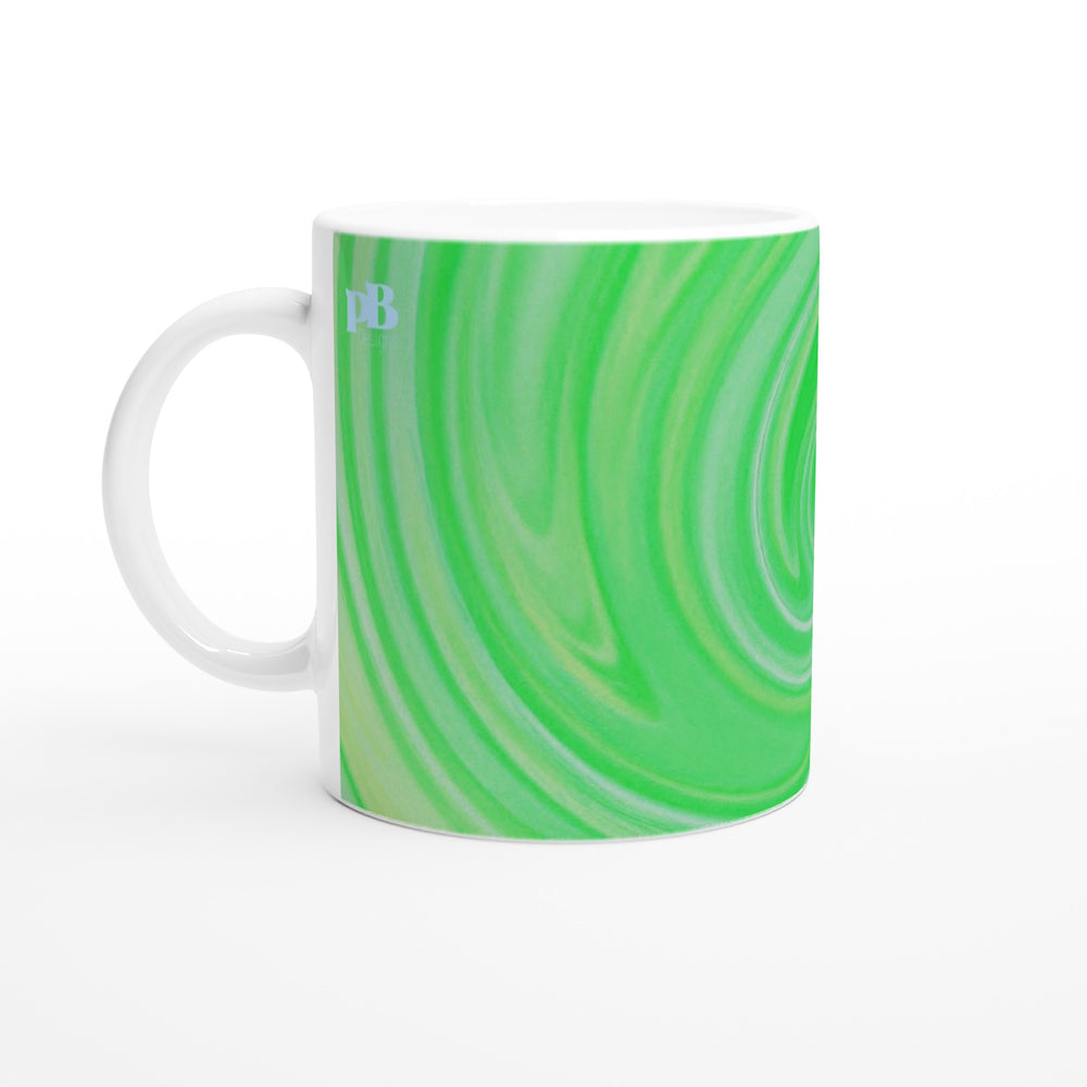 BIG SWIRL 10 COOL MINT_11oz (32 cl) Ceramic Mug_Tasse en céramique