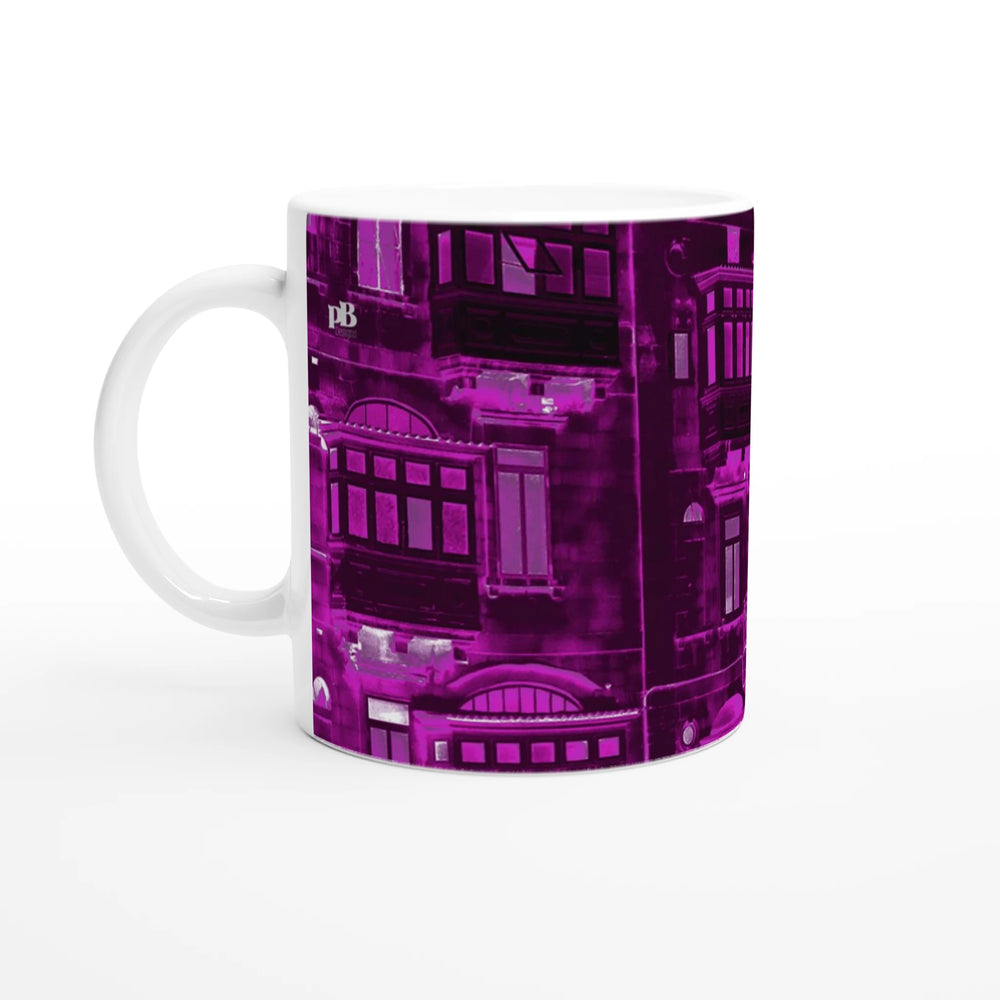 MALTA BALCONIES 07 PURPLE_11oz (32 cl) Ceramic Mug_Tasse en céramique