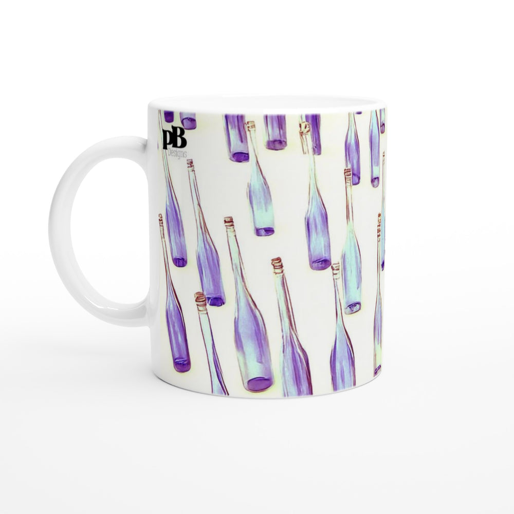 BOTTLES 05 WINE_11oz (32 cl) Ceramic Mug_Tasse en céramique