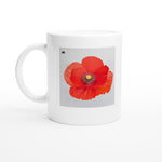 FLOWERS 18_POPPY SINGLE_11oz (32 cl) Ceramic Mug_Tasse en céramique