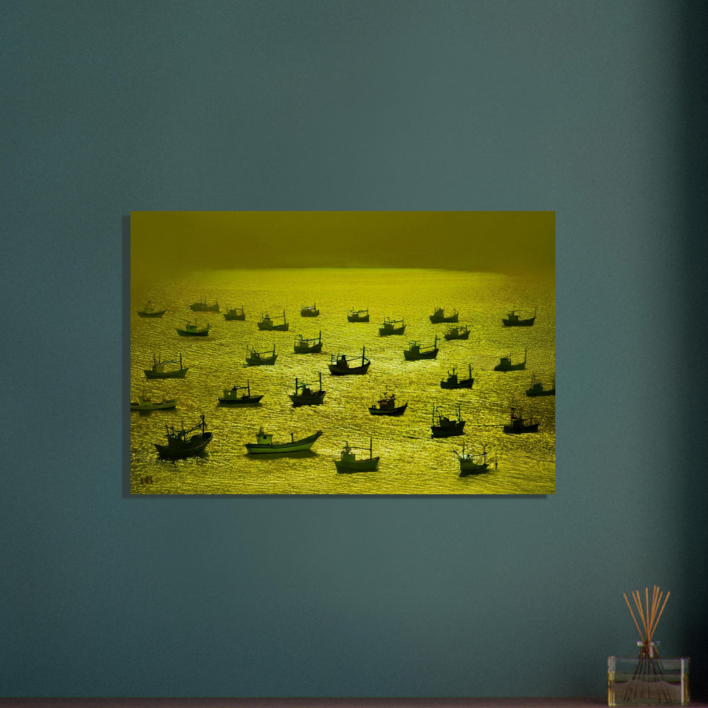 "FLOTILLA GOLD"_Aluminum Print or Fine Art Poster - PBDesigns