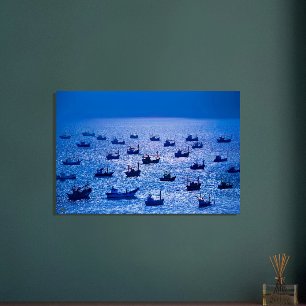 "FLOTILLA BLUE"_Aluminum Print or Fine Art Poster - PBDesigns
