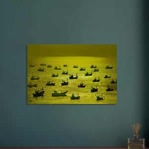 "FLOTILLA GOLD"_Aluminum Print or Fine Art Poster - PBDesigns