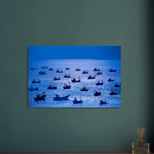 "FLOTILLA BLUE"_Aluminum Print or Fine Art Poster - PBDesigns
