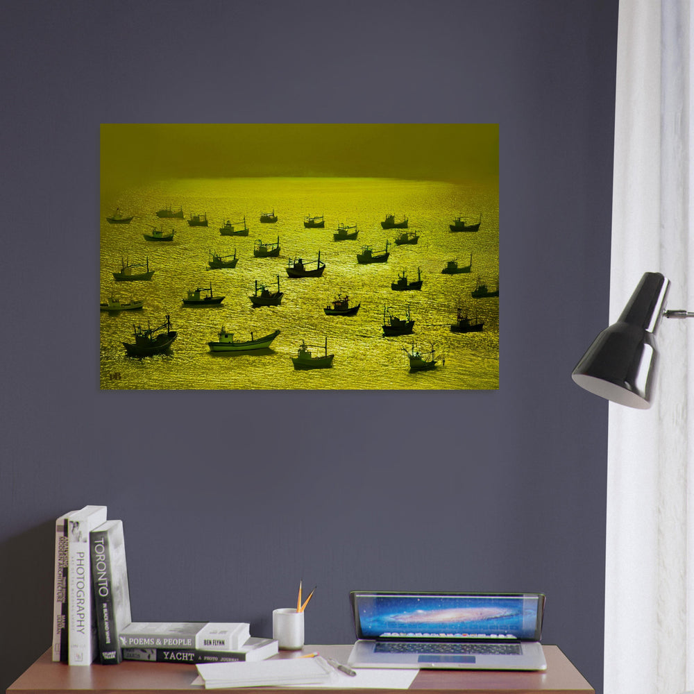 "FLOTILLA GOLD"_Aluminum Print or Fine Art Poster - PBDesigns