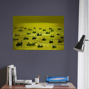 "FLOTILLA GOLD"_Aluminum Print or Fine Art Poster - PBDesigns