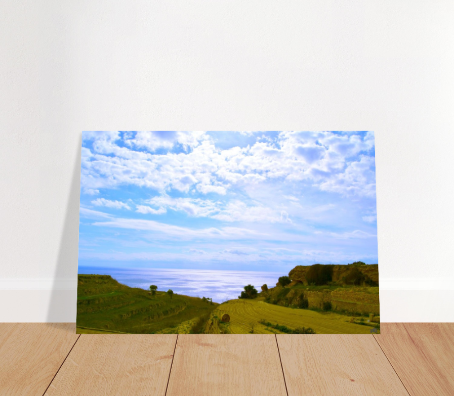 "COASTAL FIELDS"_Aluminium Print or Fine Art Poster - PBDesigns