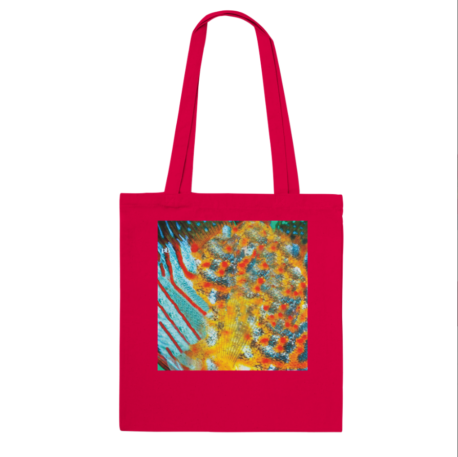 FISHES 13_DISCUS FISH _Classic Tote Bag RED