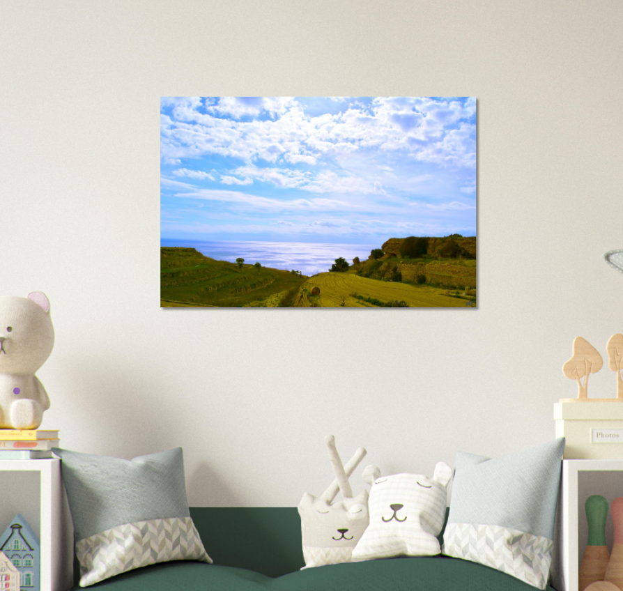 "COASTAL FIELDS"_Aluminium Print or Fine Art Poster - PBDesigns