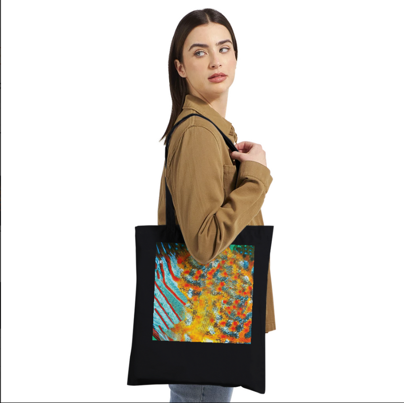 FISHES 13_DISCUS FISH _Classic Tote Bag BLACK