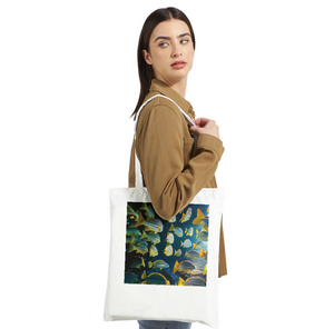 FISHES 16_YELLOW FINS _Classic Tote Bag WHITE - PBDesigns
