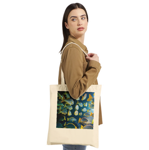 FISHES 16_YELLOW FINS _Classic Tote Bag NATURAL - PBDesigns