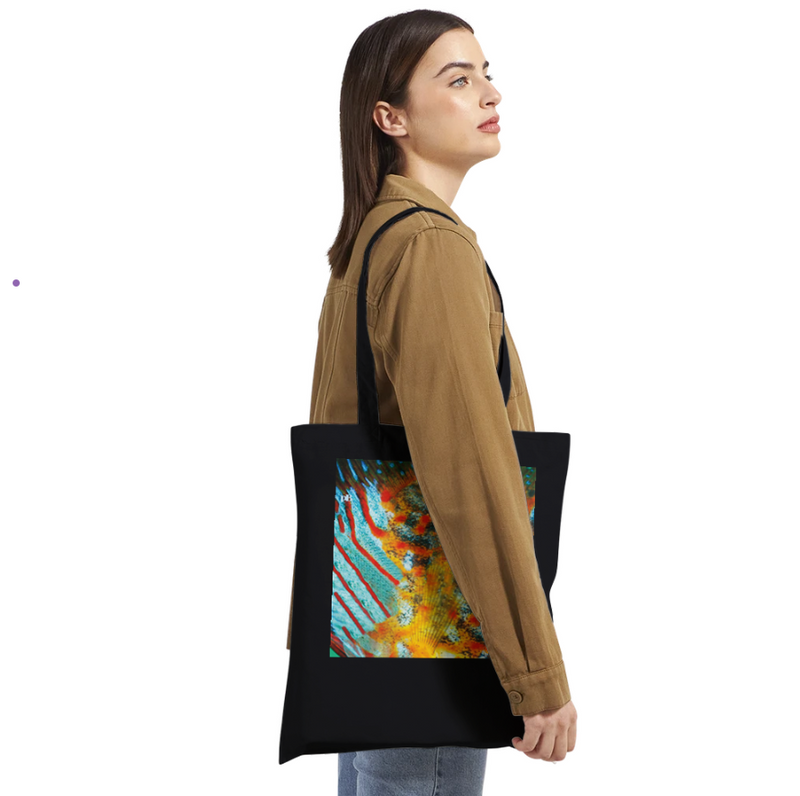 FISHES 13_DISCUS FISH _Classic Tote Bag BLACK