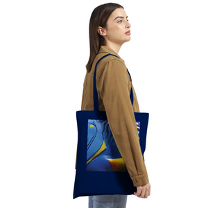 FISHES 10_REGAL TANG _Classic Tote Bag NAVY - PBDesigns