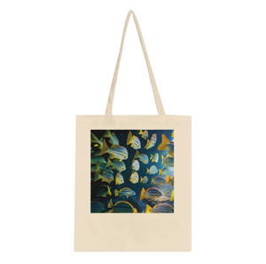 FISHES 16_YELLOW FINS _Classic Tote Bag NATURAL - PBDesigns
