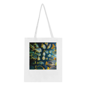 FISHES 16_YELLOW FINS _Classic Tote Bag WHITE - PBDesigns