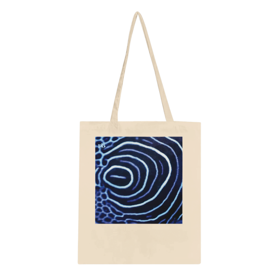FISHES 12_BLUE EMPEROR ANGELFISH _Classic Tote Bag NATURAL - PBDesigns