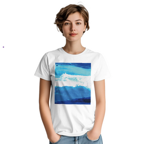 OCEAN 2_WIDE PRINT T-shirt_WHITE - PBDesigns