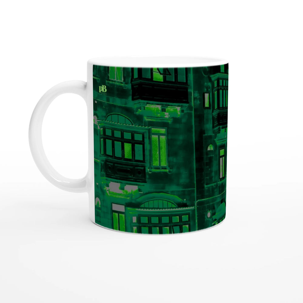 MALTA BALCONIES 03 IRISH GREEN_11oz (32 cl) Ceramic Mug_Tasse en céramique