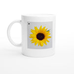 FLOWERS 16_SUNFLOWER SINGLE_11oz (32 cl) Ceramic Mug_Tasse en céramique