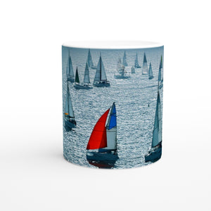 MARINE 02_SAILBOATS_11oz (32 cl) Ceramic Mug - PBDesigns