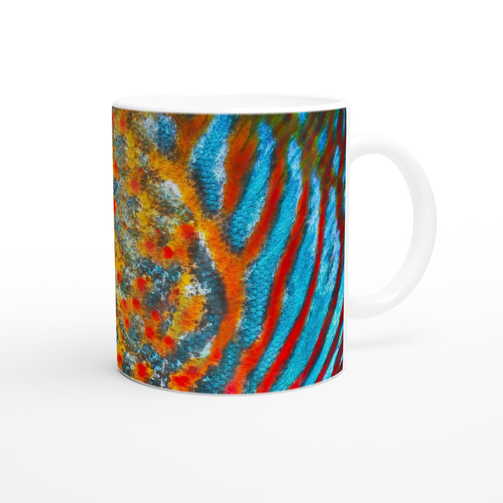 FISHES 13_DISCUS FISH_11oz (32 cl) Ceramic Mug - PBDesigns