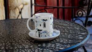 MALTA BALCONIES 20 XRAY BLUE_White 11oz (32 cl) Ceramic Mug - PBDesigns