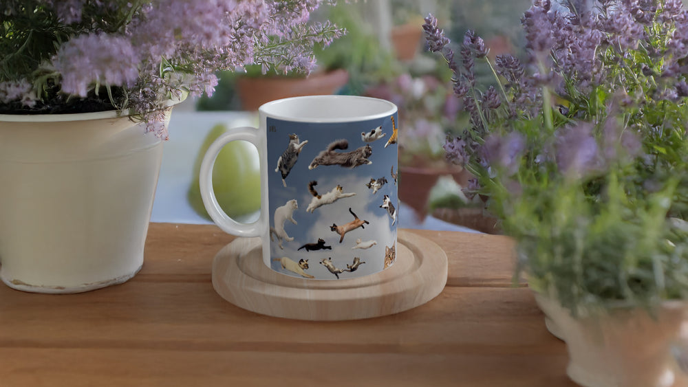 IT'S RAINING 04_CATS ONLY_11oz (32 cl) Ceramic Mug - PBDesigns