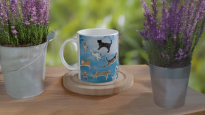 IT'S RAINING! 01_CATS & DOGS_11oz (32 cl) Ceramic Mug - PBDesigns