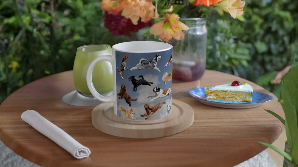 IT'S RAINING! 05_DOGS ONLY_ 11oz (32 cl) Ceramic Mug - PBDesigns