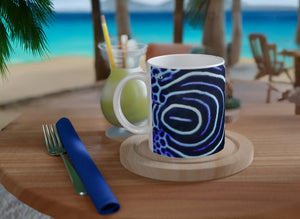 FISHES 12_BLUE EMPEROR ANGELFISH_11oz (32 cl) Ceramic Mug - PBDesigns