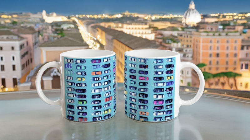 CARS 03 BLUE_11oz (32 cl) Taza de cerámica
