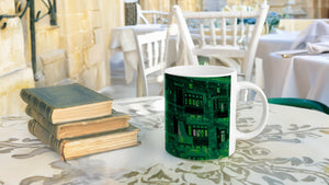 MALTA BALCONIES 03 IRISH GREEN_11oz (32 cl) Ceramic Mug - PBDesigns
