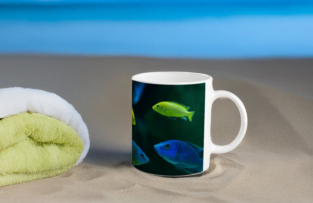 FISHES 02_11oz (32 cl) Ceramic Mug - PBDesigns