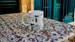 MALTA BALCONIES 20 XRAY BLUE_White 11oz (32 cl) Ceramic Mug - PBDesigns