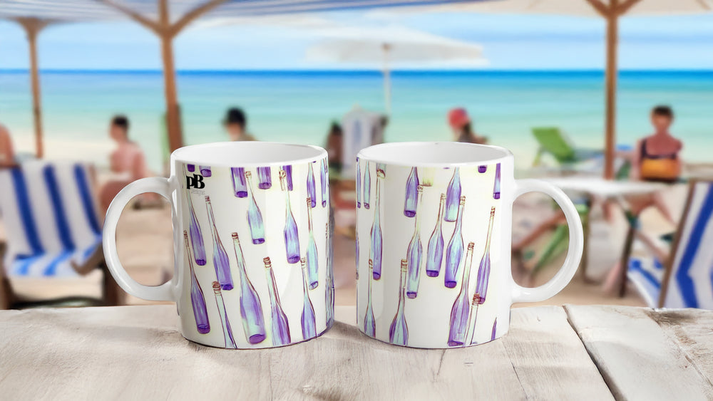 BOTTLES 05 WINE_11oz (32 cl) Ceramic Mug - PBDesigns
