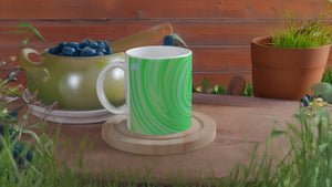 BIG SWIRL 10 COOL MINT_11oz (32 cl) Ceramic Mug - PBDesigns
