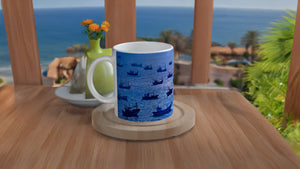 MARINE 09_FISHING BOATS_11oz (32 cl) Ceramic Mug - PBDesigns