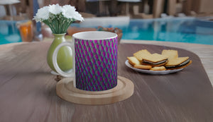 EMPEROR ANGELFISH_CORAL_11oz (32 cl) Ceramic Mug - PBDesigns