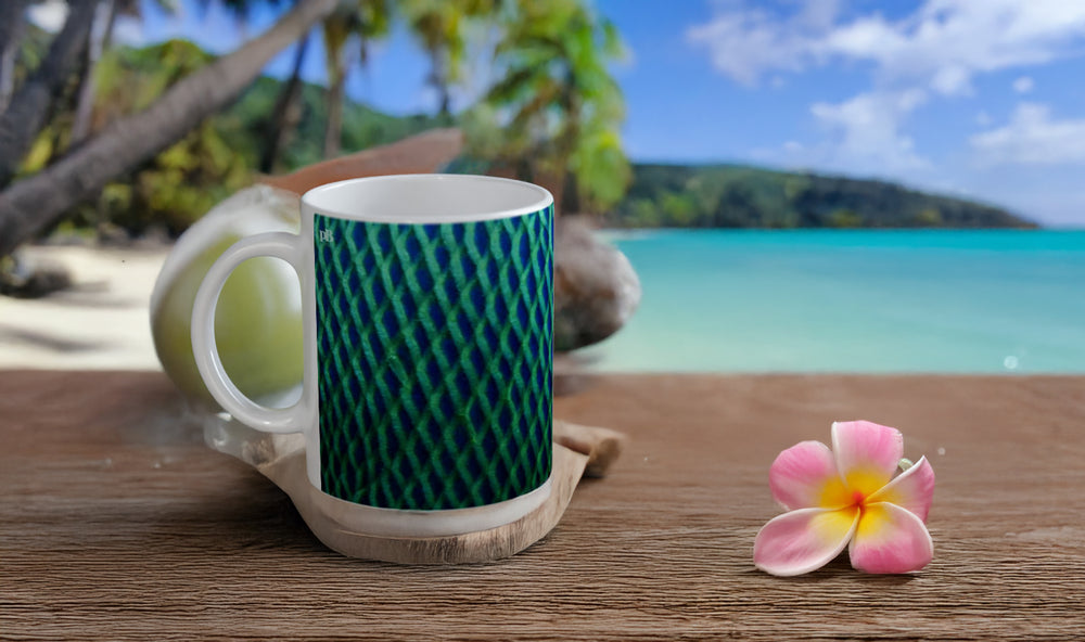 EMPEROR ANGELFISH_IRISH MOSS_11oz (32 cl) Ceramic Mug - PBDesigns