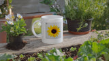 FLOWERS 16_SUNFLOWER SINGLE_11oz (32 cl) Ceramic Mug